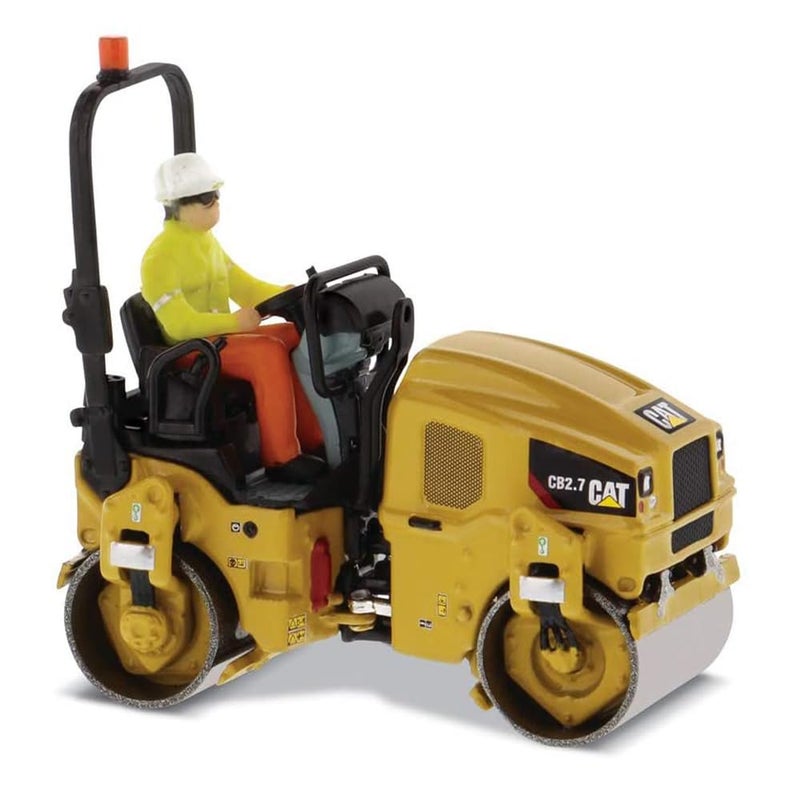 Diecast Masters CAT Caterpillar CB-2.7 Utility Compactor with Operator High Line Series 1/50 Diecast Model 85593 - Image 1